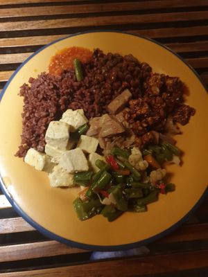 Nasi Campur- 33k at Warung Taman Bambu in Seminyak