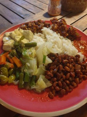 Nasi Campur 40k at Warung Taman Bambu in Seminyak