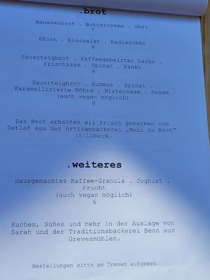 Karte at fika. Kaffeerösterei & Weinfachhandel in Wismar