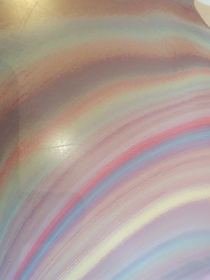 Colorful table at ÆNDRÈ - Schlüterstraße in Hamburg