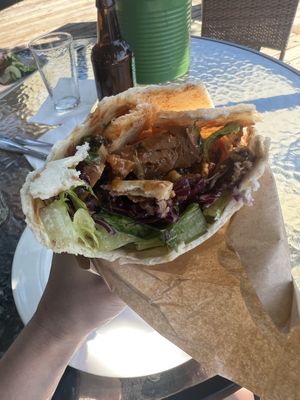 Vegan wrap! Super delicious!  at Fårö StrandCafé in Faaroe