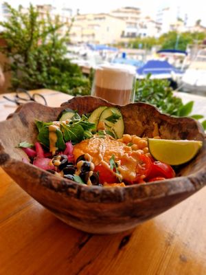 Vegan Buddha bowl  at Fussio Lounge in Mallorca