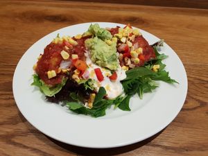 There is a taquito in there, trust me at Vege Rama - Adelaide St in Brisbane