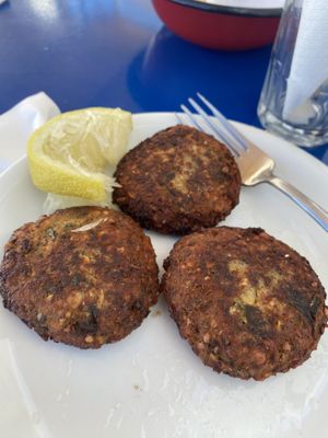 Chickpea fritters  at The Mills - Παραδοσιακό καφενείο "οι μύλοι" in Astypalaia
