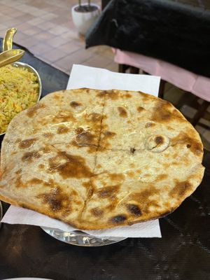 Pan indio  at Curry House in Ourense