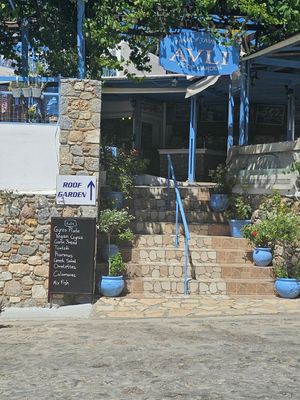 Vegan Gyros and other vegan options at Taverna Avli in Kos