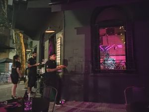 Outside at Tres Monos in Buenos Aires