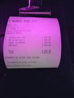 Bill at Tres Monos in Buenos Aires