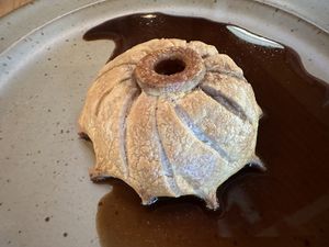 Pastry - mushroom filling   at The Second Story at Little Saint in Healdsburg