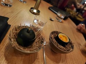 Harvest Broth at The Second Story at Little Saint in Healdsburg