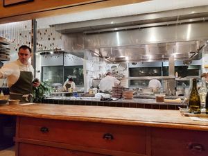 Bright and Shiny Kitchen  at The Second Story at Little Saint in Healdsburg