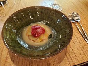 Poached Beets at The Second Story at Little Saint in Healdsburg