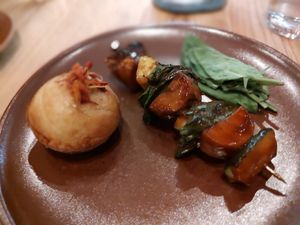 Aebelskiver dumpling of perfection & more at The Second Story at Little Saint in Healdsburg