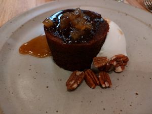 Sticky toffee pudding - sheer heaven at The Second Story at Little Saint in Healdsburg