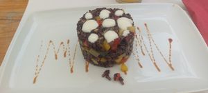 Rice with vegatables at Zam Tachji in Alagna Valsesia