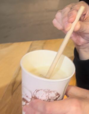 Mango vegan shake made with mango sorbet and soya milk   at Amorino - Corso Italia in Sorrento