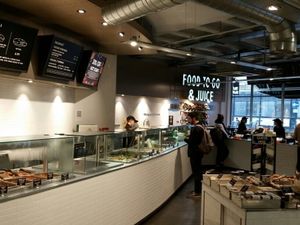 food bar at Planet Organic - Torrington Place in London