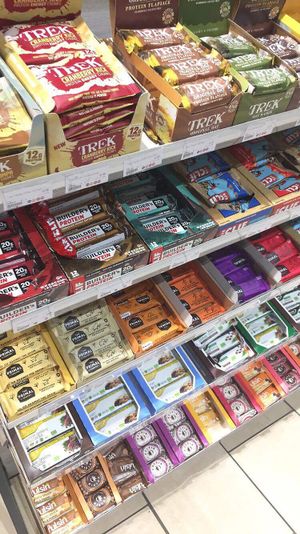 some of the hefty bar selection at Westbourne grove store at Planet Organic - Torrington Place in London