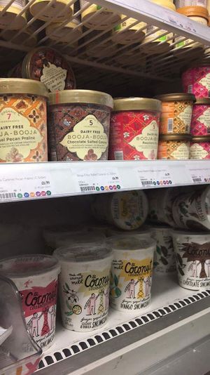 booja booja vegan ice cream! so yum at Planet Organic - Torrington Place in London