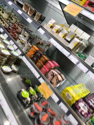 Vegan yoghurts and desserts  at Planet Organic - Torrington Place in London