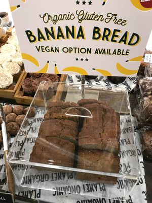 Vegan banana bread  at Planet Organic - Torrington Place in London