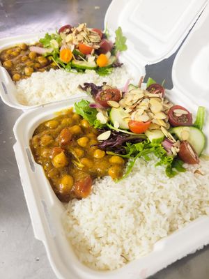 Chana masala ( curry de garbanzos at Mandala Food Truck in Rincon