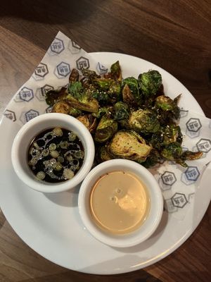 Brussel sprouts- ask for vegan sauces  at Rakkan Ramen in Dallas