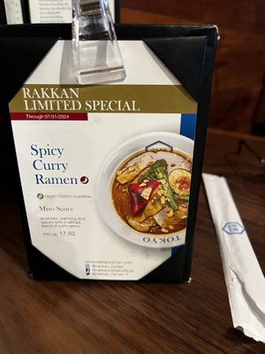   at Rakkan Ramen in Dallas