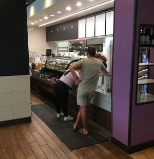 Ordering counter at Peoples Organic in Edina