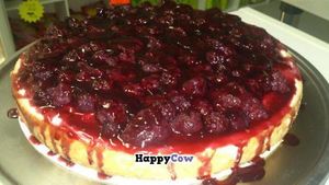 Mixed berry raw cheesecake at Peace Pies in Redcliffe