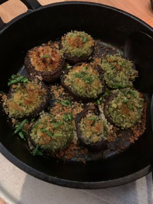 Stuffed mushrooms  at PLANTA  in Atlanta