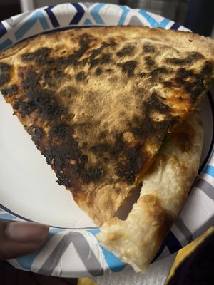 Bottom of vodka pizza   at PLANTA  in Atlanta