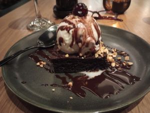 Brownie sundae at PLANTA  in Atlanta