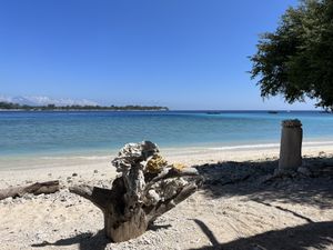 The view  at Bintang Beach Café in 