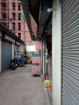 The lane at Rupandehi MO:MO House in Siddharthanagar