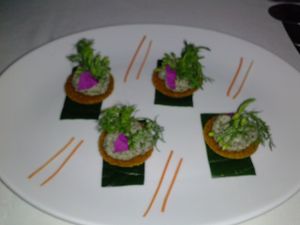 mushroom pate at L'Elephant Vert in Luang Prabang