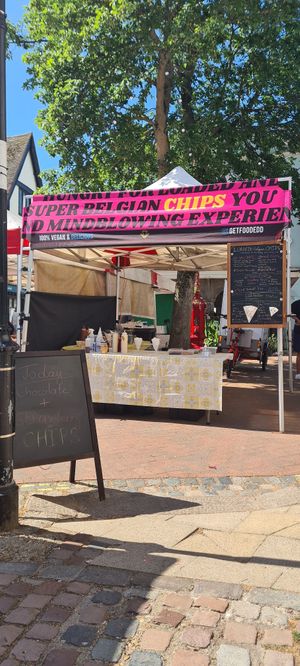 Summer setup stall at FoodEdd in Faversham