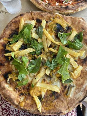 The pumpkin cream pizza   at Italian Mattarello Pizza in Sarande