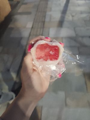 Watermelon mochi at Ben Zai Ten in Nara