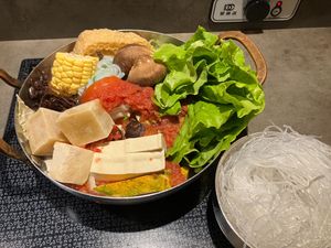 Vegetable kombu with glass noodles at Delectable Hot Pot Lab - 食焱廠創意鍋物 in Taipei