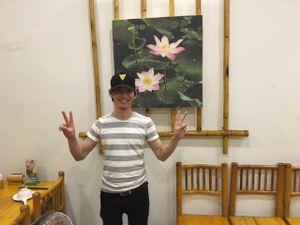 Johnny the friendly owner at Huong Sen - Bui Vien in Ho Chi Minh City