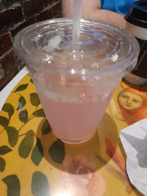 Lavender raspberry lemonade at Pavement Coffeehouse - Newbury in Boston