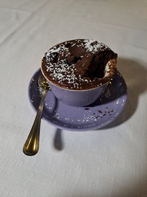 and even vegan creative dessert at Il Cormorano in Cala Gonone