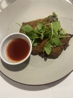 Cotoletta di melanzana  at Il Cormorano in Cala Gonone