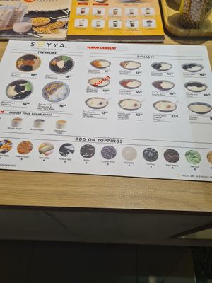 Menu at Soyya - The Gardens Mall in Kuala Lumpur