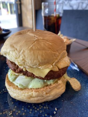 Vegan Burger  at Lazy Fox in Bournemouth