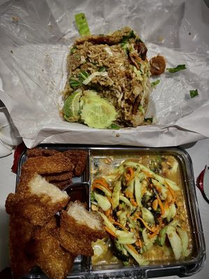 Delivered yumminess  #Veganuary at Nong J - ร้านน้องเจ in Phuket