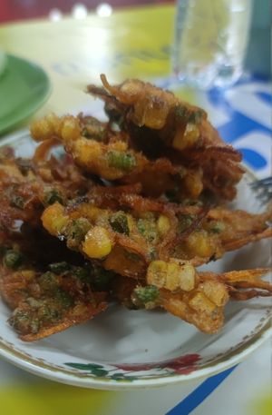 Vegetable pancakes at Nong J - ร้านน้องเจ in Phuket