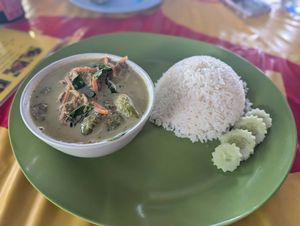 Green curry  at Nong J - ร้านน้องเจ in Phuket