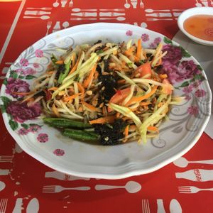 Papaya salad at Nong J - ร้านน้องเจ in Phuket